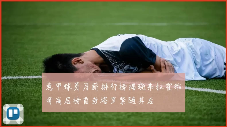 意甲球员月薪排行榜揭晓弗拉霍维奇高居榜首劳塔罗紧随其后